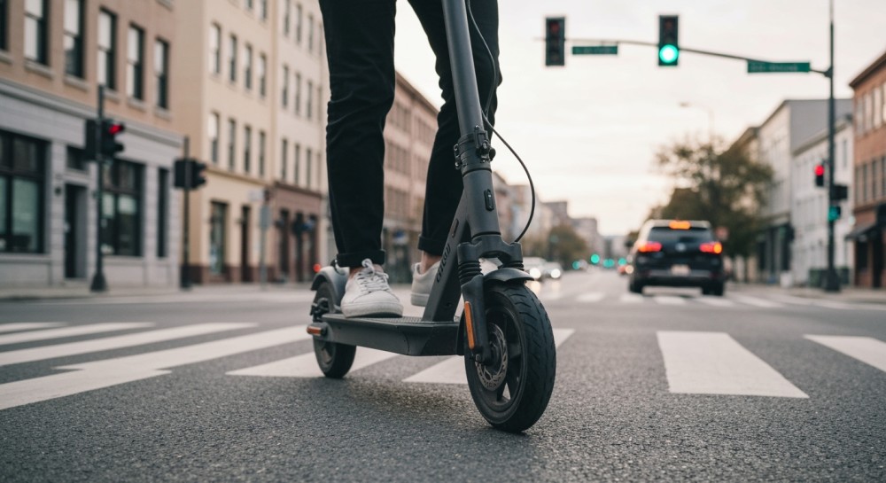 Burza i wypadek w Świnoujściu: Motocyklista roztrzaskał się o Peugeota przy stacji Shell